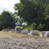Tapijtvezels handmatige verspreiding