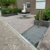 Schots graniet aangelegd