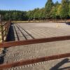 Toplaag op Granulight paardenbak