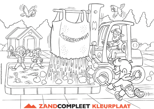 Kleurplaat Zandcompleet